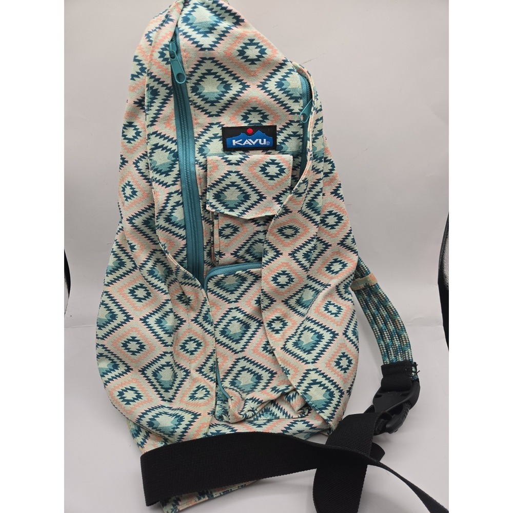 KAVU Original Rope Sling Pack with Adjustable Rope Shoulder Strap Excellent